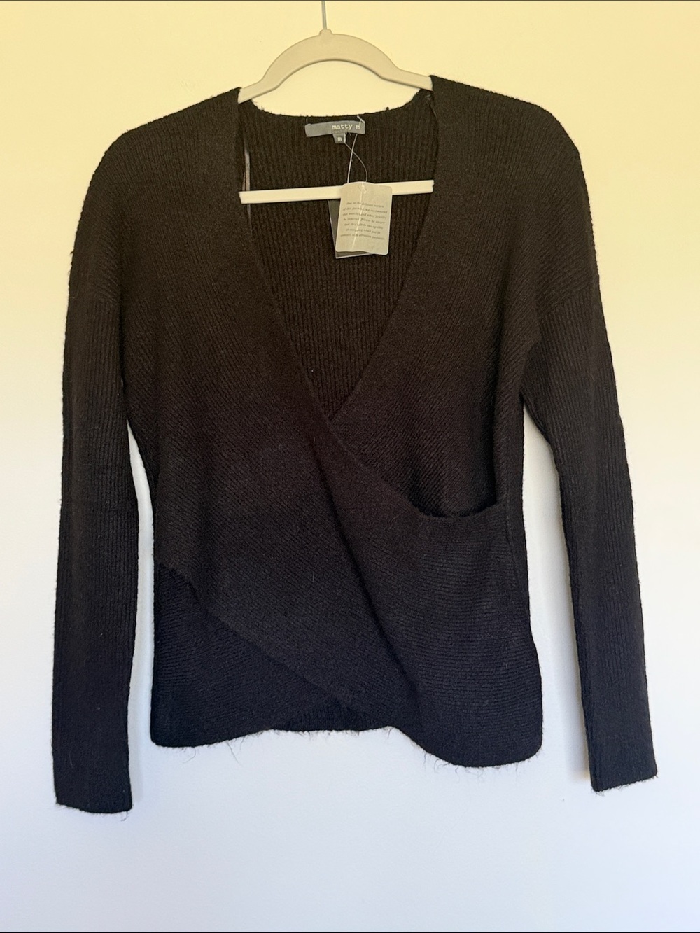 Black V-Neck Women's Sweater